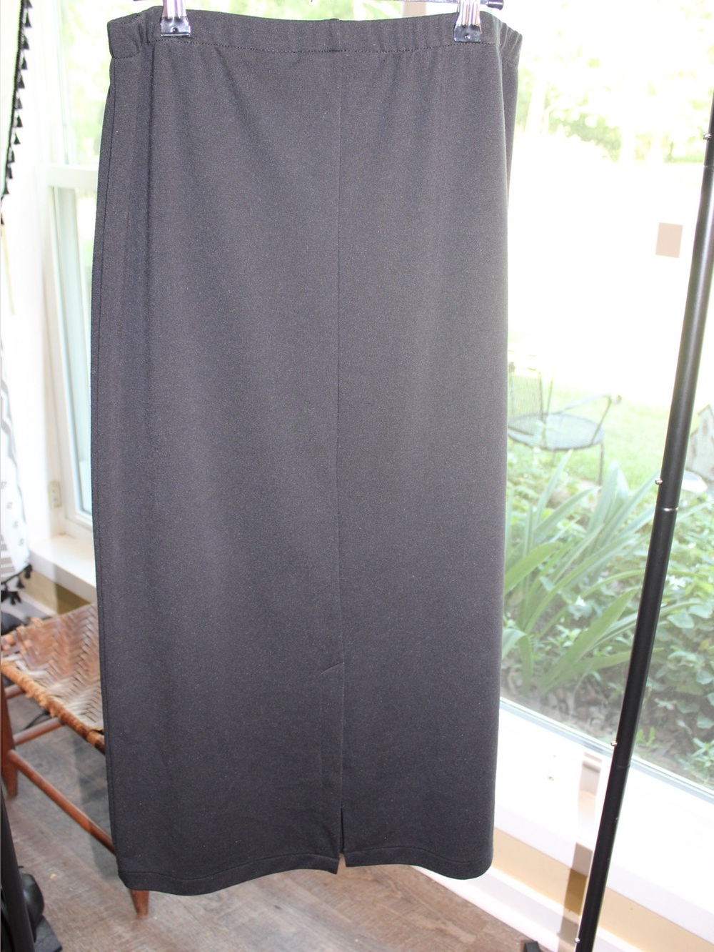 Eddie Bauer Black Knit Maxi Skirt | Women’s | Elastic Waist | Travel & Casual